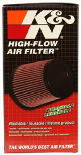 K&N Filter Universal  Filter 2 3/8 inch Dual Flange 107mm C-C 3 inch Height K&N Engineering Air Filters - Universal Fit  AXOPROS