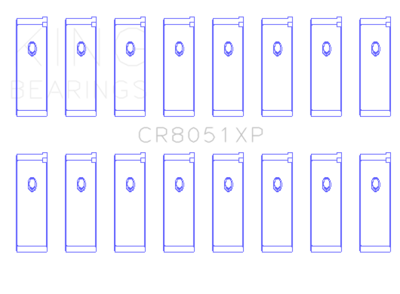 King Nissan VK56DE/VK56VD/VK45DE Performance Rod Bearing Set - Size STD King Engine Bearings Bearings  AXOPROS