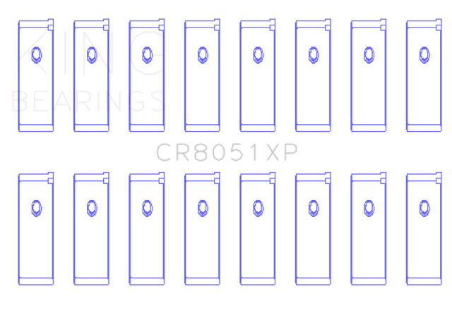 King Nissan VK56DE/VK56VD/VK45DE Performance Rod Bearing Set - Size STD King Engine Bearings Bearings  AXOPROS