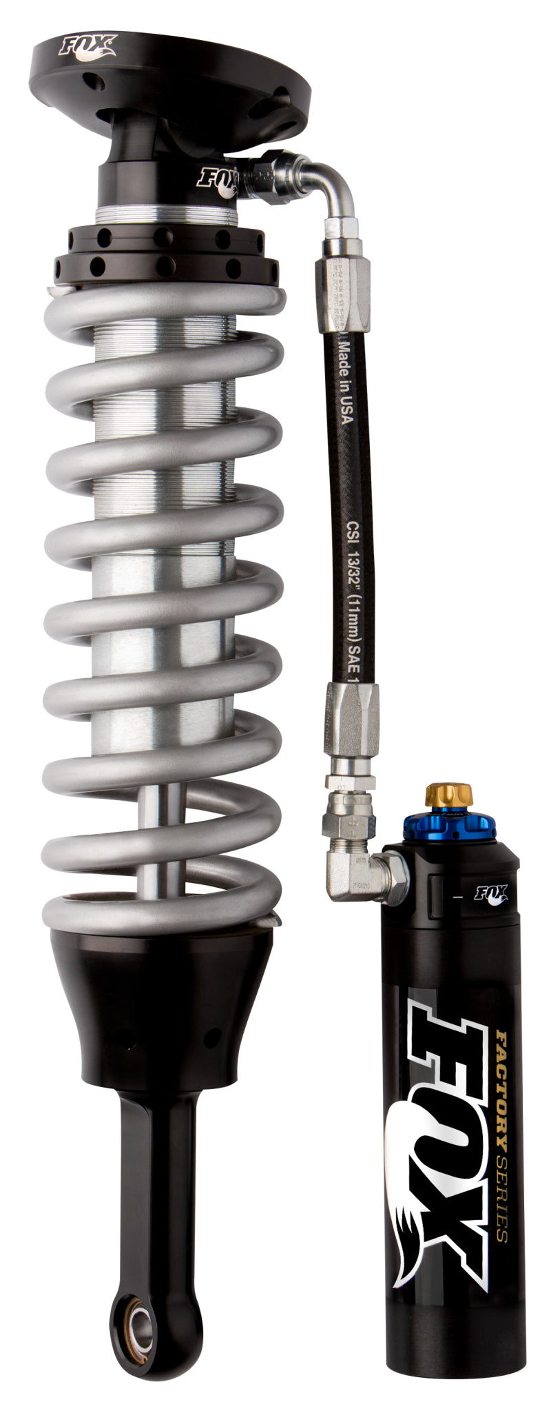 Fox 2007 Chevy 1500 4WD w/UCA 2.5 Factory Series 5.35in. Remote Res. Coilover w/DSC Adj. - Black FOX Coilovers  AXOPROS