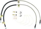 StopTech 09+ Nissan GTR Stainless Steel Front Brake Lines Stoptech Brake Line Kits  AXOPROS