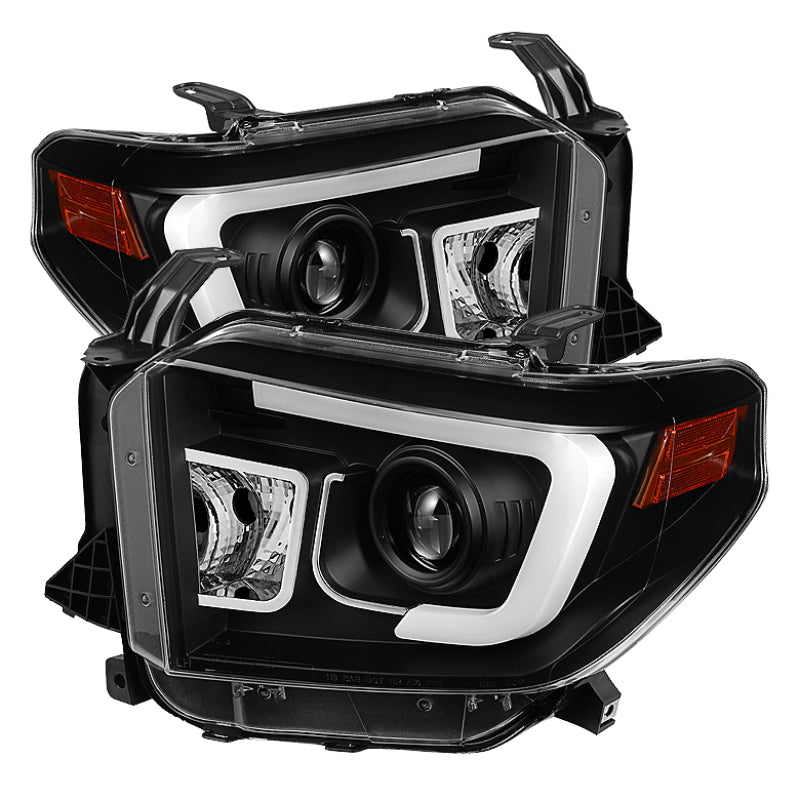Spyder Toyota Tundra 2014-2016 Projector Headlights Light Bar DRL Black PRO-YD-TTU14-DRL-BK SPYDER Headlights  AXOPROS