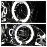 Spyder BMW E46 3-Series 02-05 4DR Projector Headlights 1PC LED Halo Chrm PRO-YD-BMWE4602-4D-AM-C SPYDER Headlights  AXOPROS