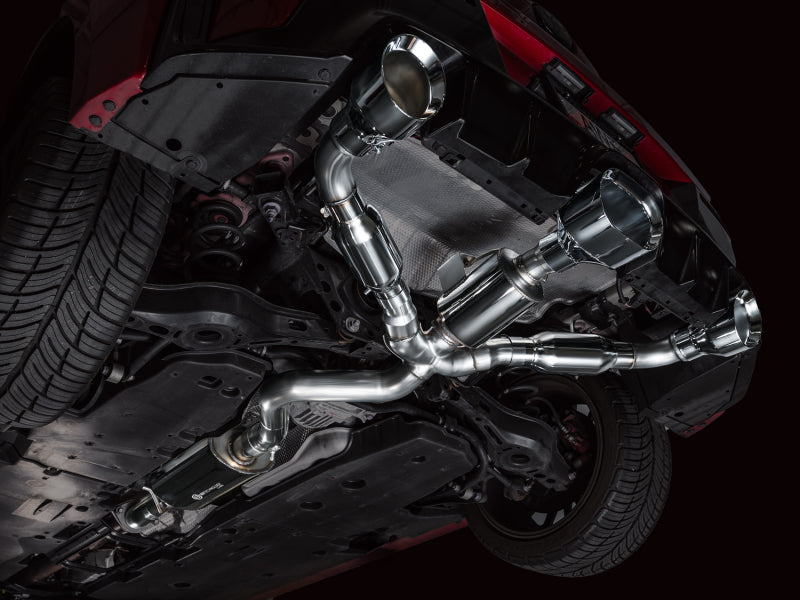 AWE 23-24 Toyota GR Corolla Touring Edition Catback Exhaust - Chrome Silver Tips AWE Tuning Catback  AXOPROS