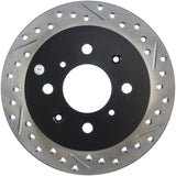 StopTech 90-96 Acura Integra / 97-01 Integra (Exc. Type R) Slotted & Drilled Left Rear Rotor Stoptech Brake Rotors - Slot & Drilled  AXOPROS