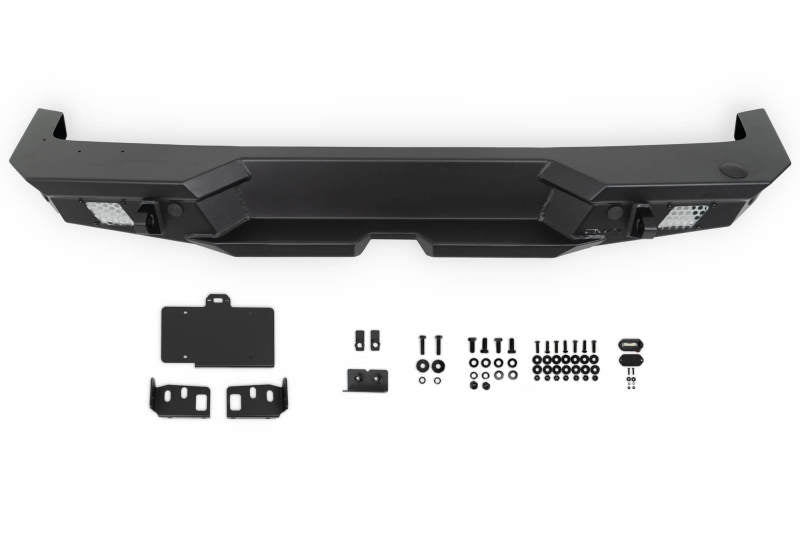 DV8 Offroad 2018 Jeep Wrangler JL MTO Series Rear Bumper w/ Optional Tire Carrier DV8 Offroad Bumpers - Steel  AXOPROS
