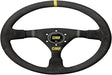 OMP WRC Mid-Depth 350mm Dished - Small Suede (Black) OMP Steering Wheels  AXOPROS
