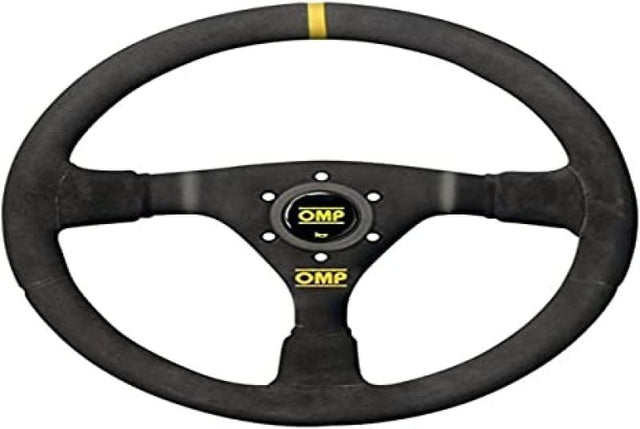 OMP WRC Mid-Depth 350mm Dished - Small Suede (Black) OMP Steering Wheels  AXOPROS