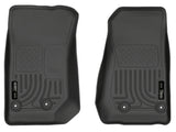 Husky Liners 14 Jeep Wrangler 2/4 Door Weatherbeater Black Front Floor Liners Husky Liners Floor Mats - Rubber  AXOPROS