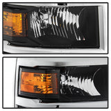 xTune 14-15 Chevy Silverado 1500 (New Body) OEM Style Headlights w/Trim - Blk (HD-JH-CS14-CC-BK) SPYDER Headlights  AXOPROS