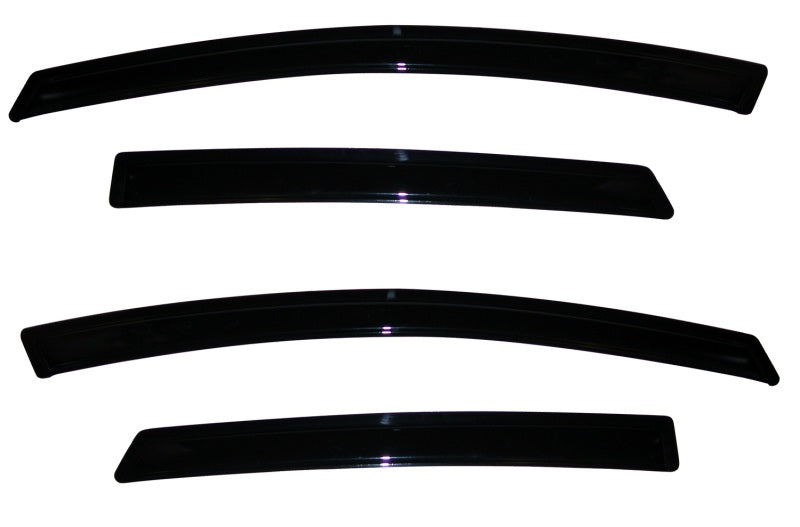 AVS 09-18 Ford Fiesta (Sedan & Hatch) Ventvisor Outside Mount Window Deflectors 4pc - Smoke AVS Wind Deflectors  AXOPROS