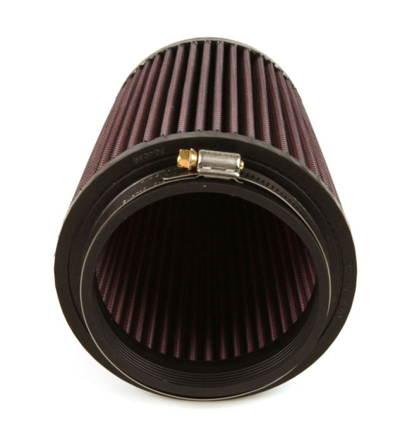 K&N Filter Universal Rubber Filter 4 inch Flange 5 3/8 inch Base 4 3/8 inch Top 7 inch Height K&N Engineering Air Filters - Universal Fit  AXOPROS