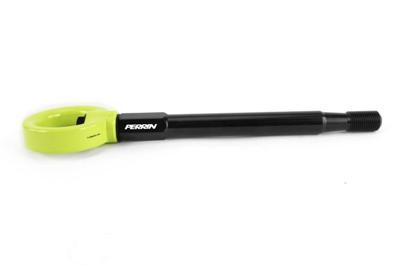 Perrin 08-14 Subaru WRX/STI Tow Hook Kit (Front) - Neon Yellow Perrin Performance Tow Hooks  AXOPROS