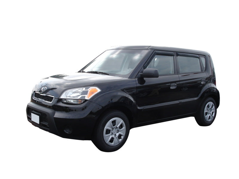 AVS 09-13 Kia Soul Ventvisor Outside Mount Window Deflectors 4pc - Smoke AVS Wind Deflectors  AXOPROS