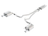 Borla ATAK Cat Back 15 Ford Mustang 3.7L V6 MT/AT 2.25in Pipe 4in Single Round Rolled Tips Borla Catback  AXOPROS