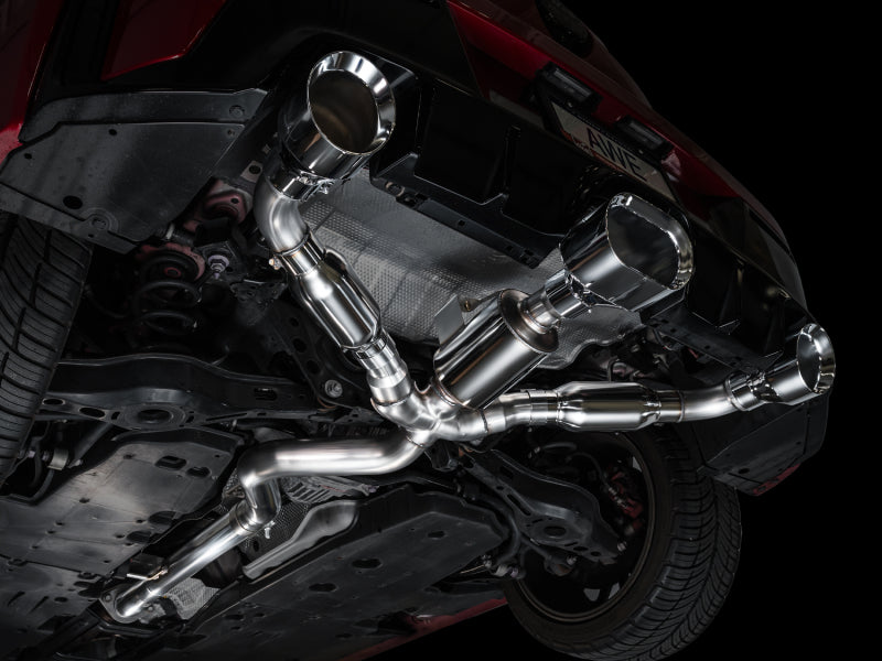 AWE 23-24 Toyota GR Corolla Track Edition Catback Exhaust - Chrome Silver Tips AWE Tuning Catback  AXOPROS