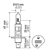 Hella Optilux H1 100W XB Extreme White Bulbs (Pair) Hella Bulbs  AXOPROS