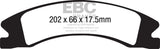 EBC 15+ Cadillac Escalade Ext/Esv 6.2 2WD Extra Duty Front Brake Pads EBC Brake Pads - Performance  AXOPROS