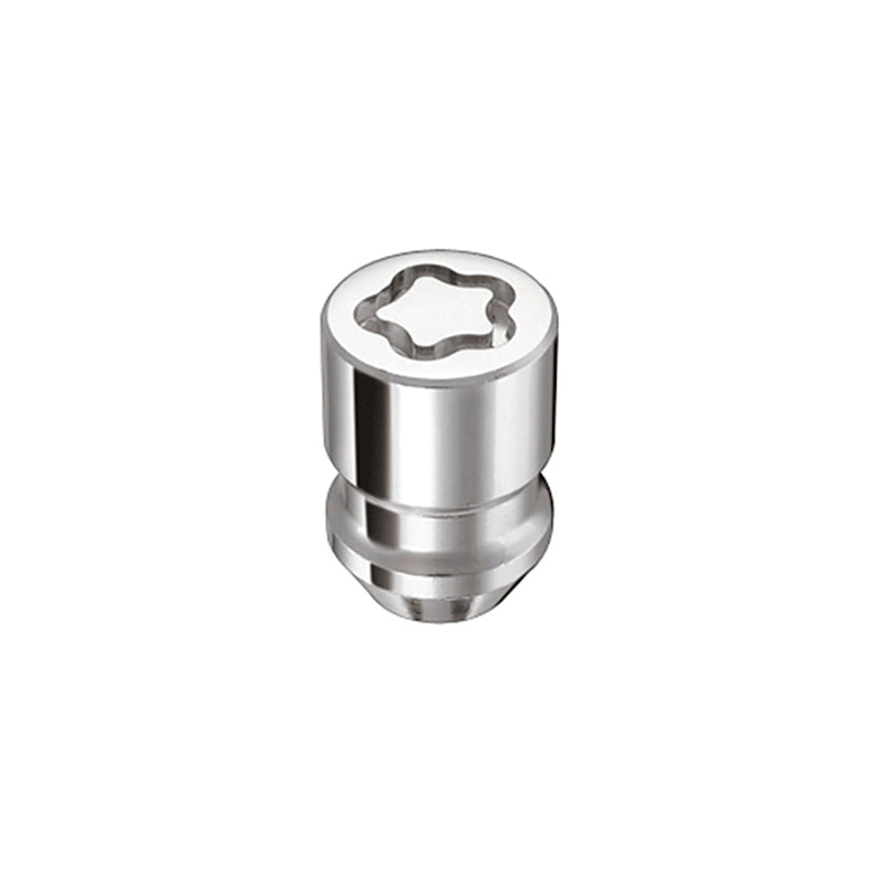 McGard Wheel Lock Nut Set - 4pk. (Cone Seat) M12X1.5 / 19mm & 21mm Dual Hex / 1.28in. L - Chrome McGard Lug Nuts  AXOPROS