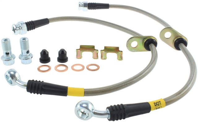StopTech 13-13 Honda Civic EX Rear SS Brake Lines Stoptech Brake Line Kits  AXOPROS
