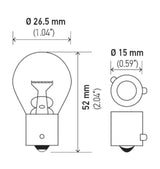 Hella Bulb 9507 24V 21W BAU15s S8 AMBER Hella Bulbs  AXOPROS