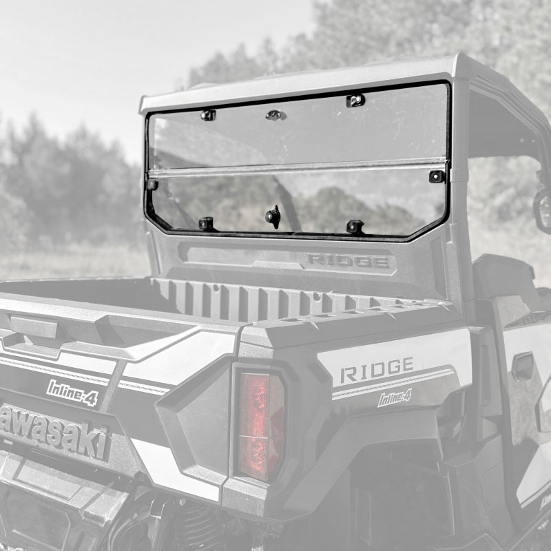 Seizmik 24+ Kawasaki Ridge Rach Rear Folding Windshield- UV Seizmik Windshields  AXOPROS