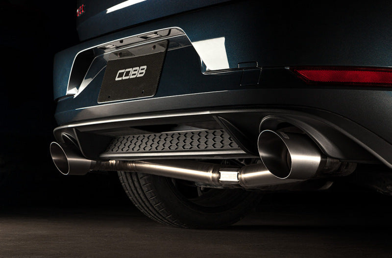 Cobb Volkswagen GTI MK7/MK7.5/MK8 Brushed Titanium Tip Kit COBB Catback  AXOPROS