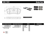StopTech Performance 06-09 Chvy Corvette Z06 Rear Brake Pads Stoptech Brake Pads - Performance  AXOPROS