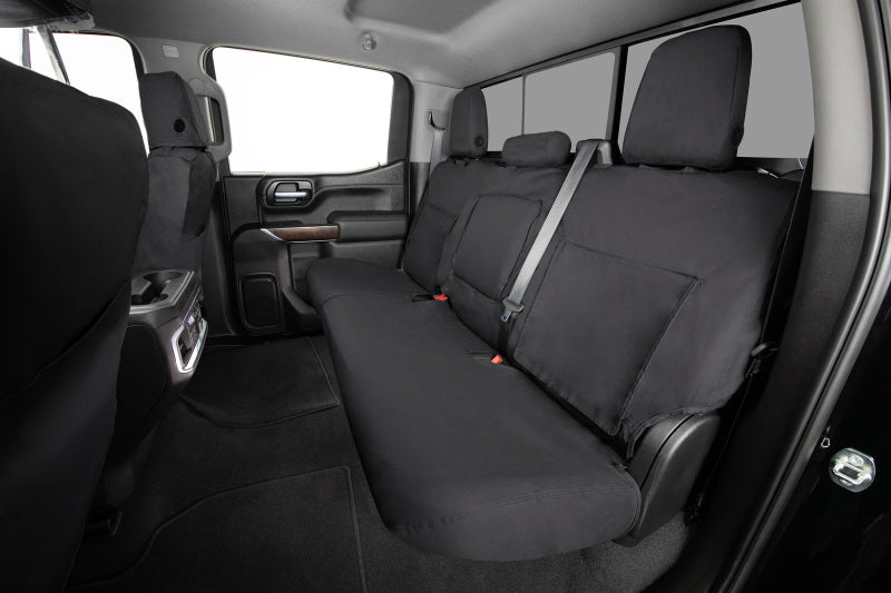 Covercraft Covercraft 19-24 Chevrolet Silverado Polycotton SeatSaver Custom Second Row Seat Covers - Charcoal Seat Covers aftermarket performance part