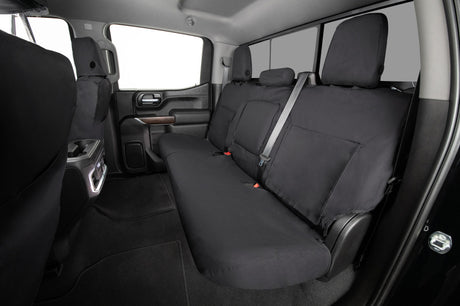 Covercraft Covercraft 19-24 Chevrolet Silverado Polycotton SeatSaver Custom Second Row Seat Covers - Charcoal Seat Covers aftermarket performance part