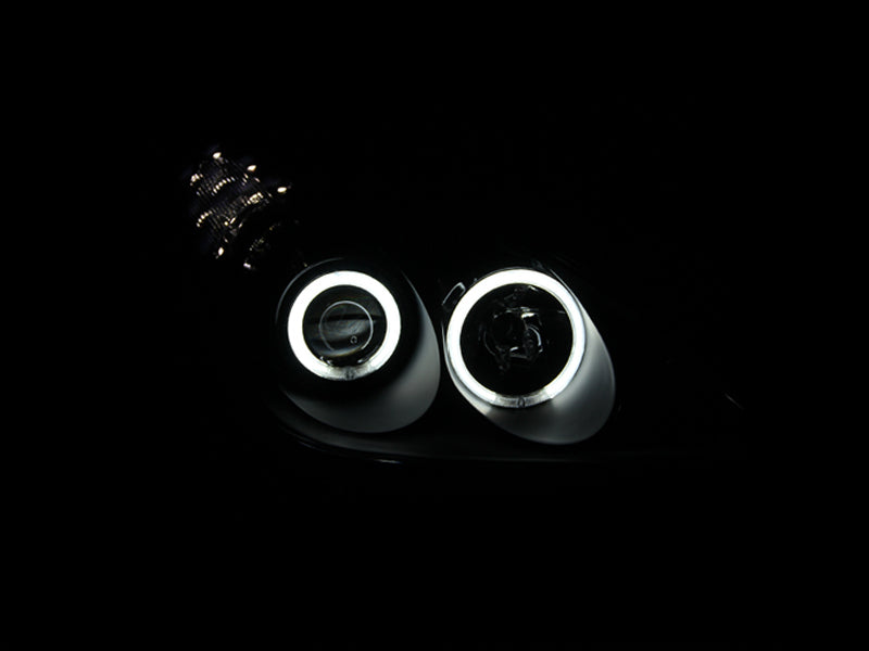 ANZO 2002-2003 Lexus Es300 Projector Headlights w/ Halo Black ANZO Headlights  AXOPROS