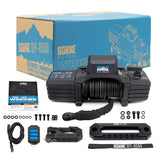 Borne Off-Road 10K Winch - Black Synthetic Rope Borne Off-Road Winches  AXOPROS