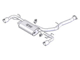 Borla 03-09 Mazda RX-8 1.3L Single Round Rolled Angle-Cut Cat-Back Exhaust Borla Catback  AXOPROS