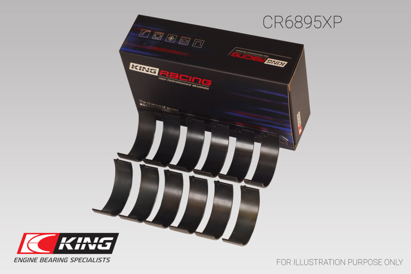 King Ford Ecoboost 3.5L V6 pMaxBlack Coated Connecting Rod Bearing Set - Size +0.25mm King Engine Bearings Bearings  AXOPROS