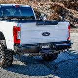 Westin 17-21 Ford F-250/350 HDX Bandit Rear Bumper - Black Westin Bumpers - Steel  AXOPROS