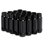 BLOX Racing 12-Sided P17 Tuner Lug Nuts 12x1.5 - Black Steel - Set of 20 (Socket not included) BLOX Racing Lug Nuts  AXOPROS