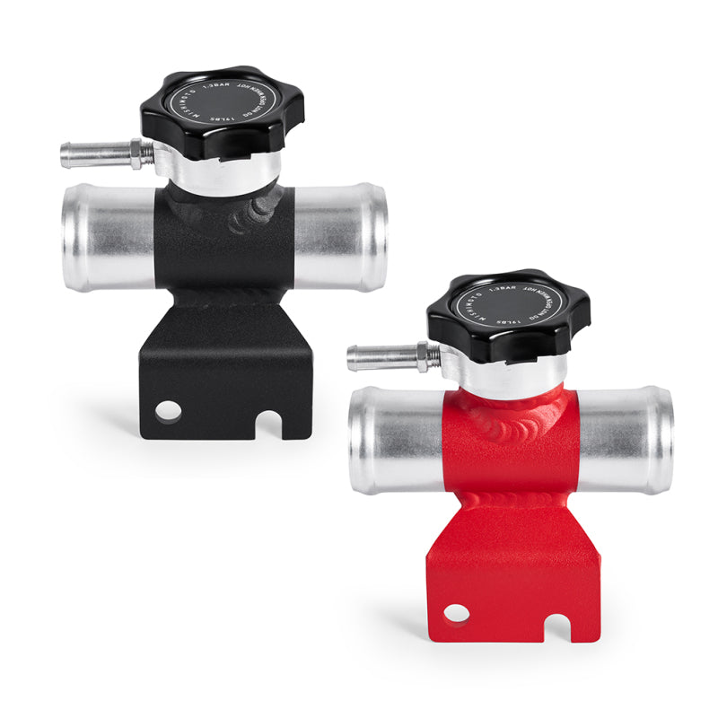 Mishimoto 08-15 Mitsubishi Lancer Evo X Coolant Fill Inlet - Red Mishimoto Coolant Fill Necks  AXOPROS
