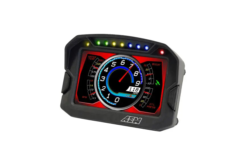AEM CD-5G Carbon Digital Dash Display w/ Interal 10Hz GPS & Antenna AEM Gauges  AXOPROS
