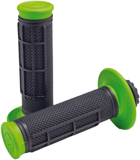 ProTaper Pro Series Clamp On 1/2 Waffle Green/Black ProTaper Grips  AXOPROS