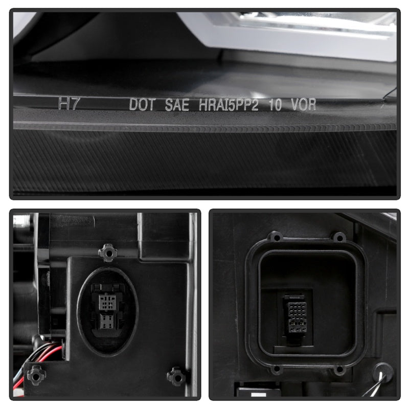 Spyder 09-12 BMW E90 3-Series 4DR HID w/ AFS Only - LED Turn - Black - PRO-YD-BMWE9009-AFSHID-BK SPYDER Headlights  AXOPROS