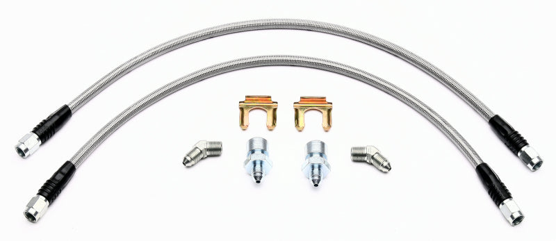 Wilwood Flexline Kit Front 2005-Current C6 Corvette w/ SL4 SL6 or W4/6A Caliper Wilwood Brake Line Kits  AXOPROS