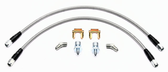 Wilwood Flexline Kit Front 2005-Current C6 Corvette w/ SL4 SL6 or W4/6A Caliper Wilwood Brake Line Kits  AXOPROS