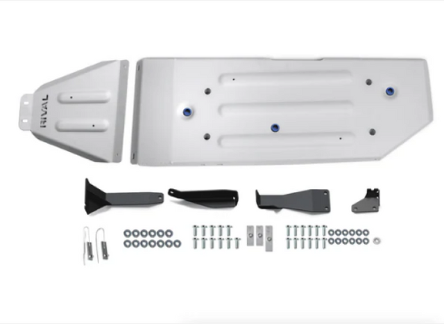 Rival 2016-2023 Toyota Tacoma 3Gen   Aluminum Gas Tank Skid Plate Rival USA Skid Plates  AXOPROS