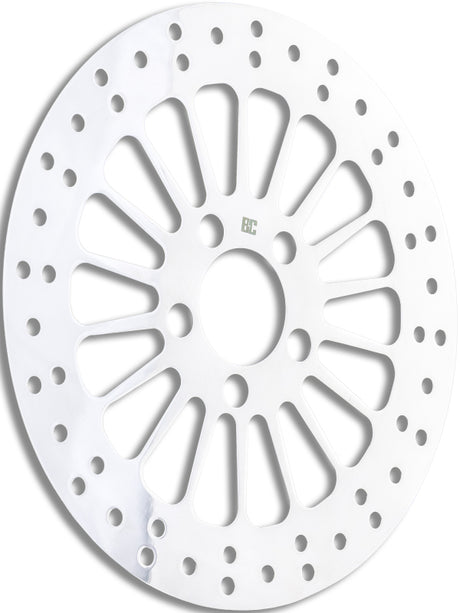 Bikers Choice Low and Slow 11.5 Inch Front Brake Rotor Polished Bikers Choice Brake Rotors - Drilled  AXOPROS