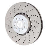 SHW 2020+ BMW X3 M 3.0L Left Front Cross-Drilled Lightweight Brake Rotor (34118054825) SHW Performance Brake Rotors - Drilled  AXOPROS