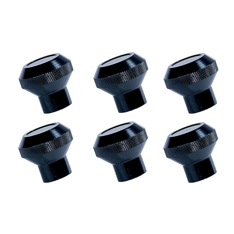 Rugged Ridge Billet Aluminum Dash Knob Set Black 76-86 Jeep CJ Rugged Ridge Dash & Interior Trim  AXOPROS