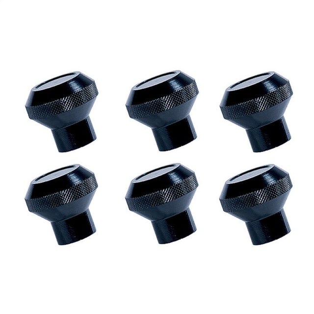Rugged Ridge Billet Aluminum Dash Knob Set Black 76-86 Jeep CJ Rugged Ridge Dash & Interior Trim  AXOPROS
