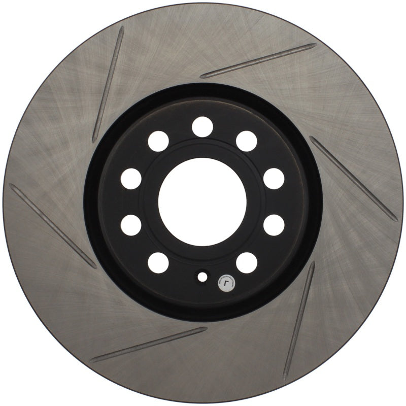 StopTech Power Slot 06-10 Audi A3 / 08-10 TT / 06-09 VW GTI Mlk V/Passat Right Front Slotted Rotor Stoptech Brake Rotors - Slotted  AXOPROS
