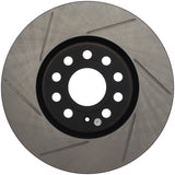 StopTech Power Slot 06-10 Audi A3 / 08-10 TT / 06-09 VW GTI Mlk V/Passat Right Front Slotted Rotor Stoptech Brake Rotors - Slotted  AXOPROS
