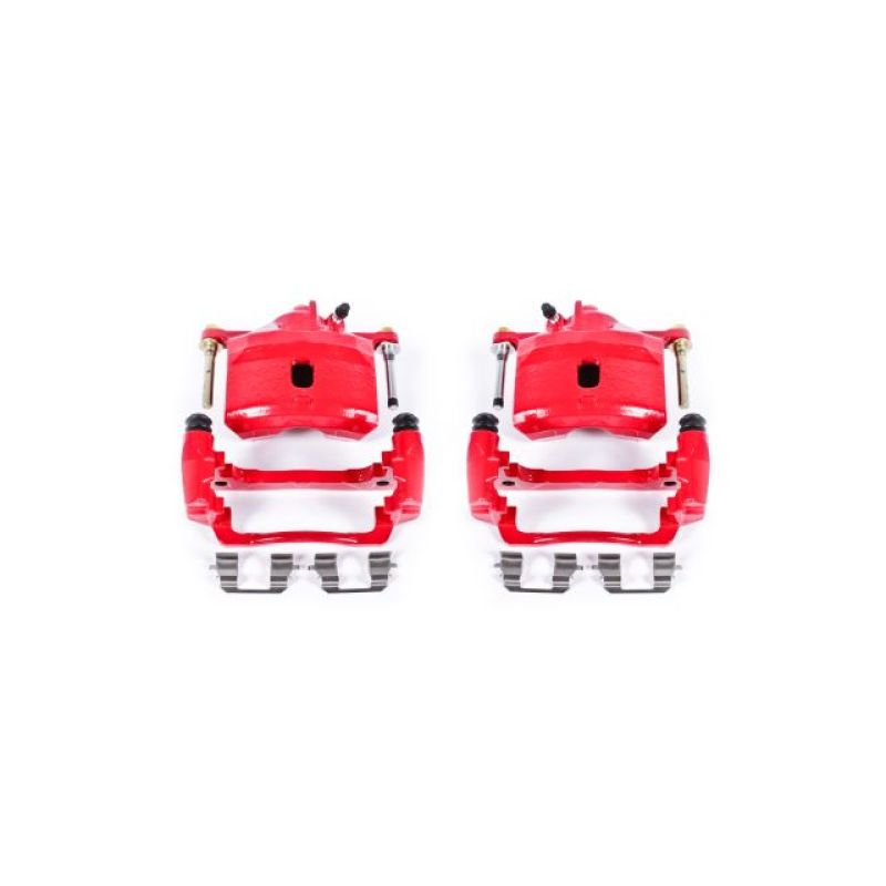 Power Stop 97-00 Acura EL Front Red Calipers w/Brackets - Pair PowerStop Brake Calipers - Perf  AXOPROS